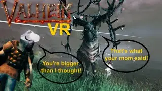 Can I Beat Eikthyr In VR?! | Valheim VR Mod
