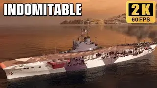 Aircraft carrier Indomitable: Barbecue party for Battleships