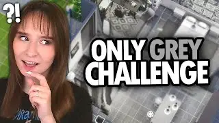 Building a house with only GREY SWATCHES in The Sims 4