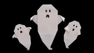 💀 How to Make an Easy Origami Paper Ghost. #origami #ghost
