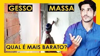 GESSO OU MASSA CORRIDA - COMO ECONOMIZAR NA OBRA