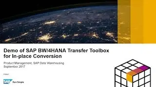Demo of SAP BW/4HANA Transfer Toolbox Performing a Scope Transfer