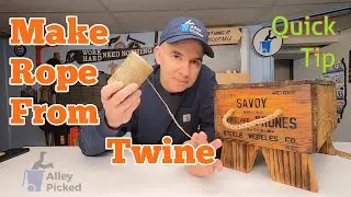 How to make rope from twine
