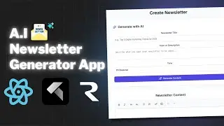 Building an Full stack AI Newsletter Generator SaaS with React, InsForge, OpenAI and ReSend