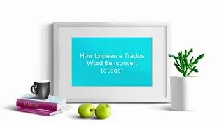 Translator Skills: Trados Tutorial, How to clean a Trados word file