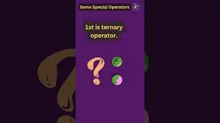 Ternary Operator in javascript | Special Operators in javascript 