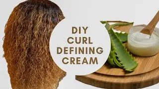 DIY: CURL DEFINING CREAM/CURL CUSTARD/ NATURAL HAIR TREATMENT #curlyhair