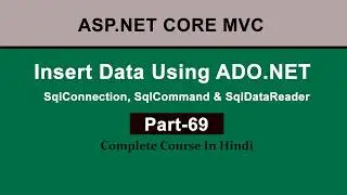 Insert Data Using ADO.NET in ASP.NET Core MVC (Hindi) | Step-by-Step