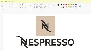 How to draw a Nespresso logo using MS Paint | How to draw on your computer