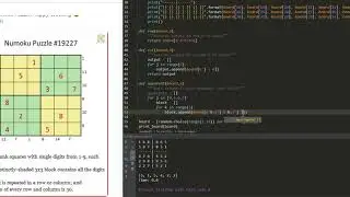 Solving Numoku Puzzles with Python