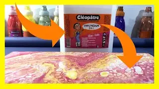 ¿Cómo hacer Pouring acrílico con cola Vinyl’Médium de Cléopâtre?