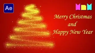 Christmas Tree Particles Animation in After Effects  | After Effects Tutorial