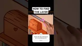 👀 Finding that layer! Handy Procreate Trick ⭐️  