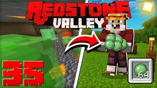 FIZ A MELHOR FARM DE SLIME DO MINECRAFT BEDROCK - Redstone Valley #35 Minecraft Survival 1.19
