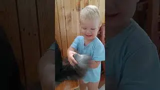 Лёва любит котика