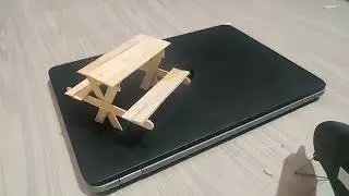 How To Make A Picnic Table And Bench Out Of Popsicle Stick | LETS CRAFT AND DRAW