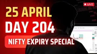25 April | Live Option Trading Nifty & Bank Nifty | Day 204 | Best Stocks to Trade Today