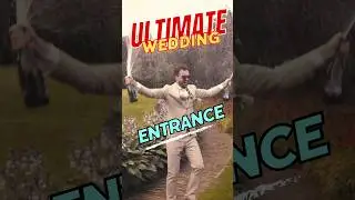 ULTIMATE Wedding Day ENTRANCE with a Champagne Shower #champagne #weddingentrance #wedding