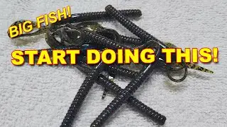 Bass Fishing Plastic Worms From Shore | Bass Fishing
