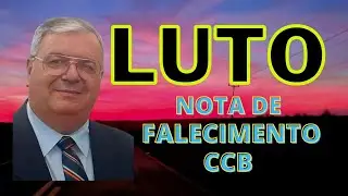 CCB FALECIMENTO. Irmão Davilson Gomes Miranda
