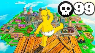 ME HICE 99 KILLS CON HOMER DESNUDO EN FORTNITE !