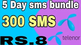 Telenor sms package 5 days | telenor sms package 2021