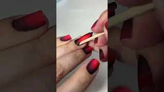 Film manicure | Gradient on short nails | Films for manicure 
