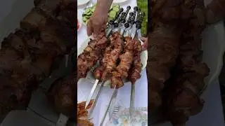 Шашлык На Яичном Маринаде😱 Какой У Вас Любимый Рецепт Шашлыков❓ #шашлык #готовка #перекус #обед