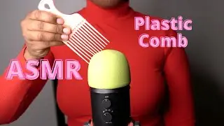 Mic scratching with plastic comb ASMR - No Talking