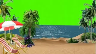Beach Green Screen / River Green Screen / Beautiful  Nature / Tree Green Screen / Bird Green Screen