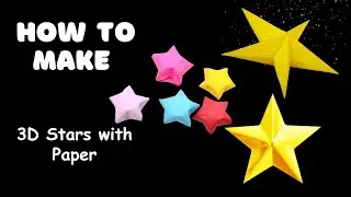 How to make 3D Star with paper ? | Paper craft ideas