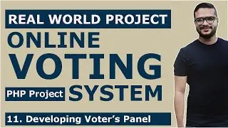 Developing Voters Panel | Online Voting System Project in PHP with source code | PHP Mini Project