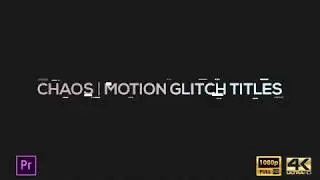 Free 6 Packs Motion Glitch Titles || MOGRT Files Download for Premiere Pro CC