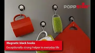 Poppstar - Neodymium magnetic hook 360° rotatable | 23kg / 30kg clamping force