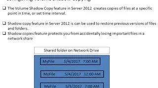 Volume Shadow Copying Server 2012 R2- Etechtraining.com
