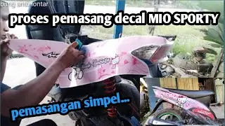 Simpel✓proses Pasang decal Mio sporty