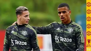 Mason Greenwood  Training With Manchester United First Team For The First Time Since January 2022