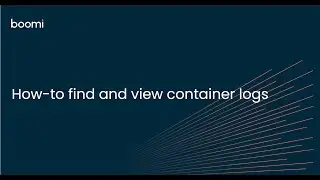 How to view container logs