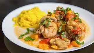 Сhicken Drumsticks with Mushrooms and Vegetables | ASMR Cooking Sounds