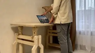 Стіл інженера / Стіл художника / регулювання висоти столу / стіл з фанери / власний дизинай