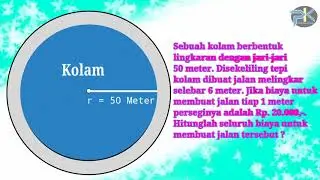 Contoh soal  matematika tentang Lingkaran masalah kontekstual. #stayhome #rumah belajar #SMP