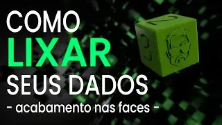 DIY - Como lixar meus dados de RPG - Acabamento (Sanding dices)