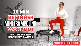 Beginner-Friendly Mini Trampoline Workout | 10-Minute Routine for New Rebounder Owners | Jump&Jacked