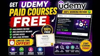 Get Udemy paid courses free | How to Get Udemy Courses for Free with Certificate