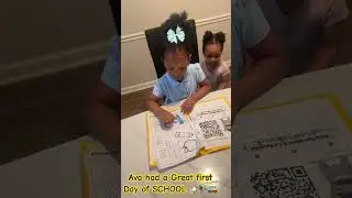 Ava's 1st Day of School ‼️🚌📚#kindergarten