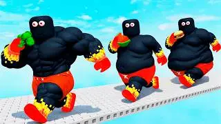 Evolving from FAT into The STRONGEST of All In Roblox!