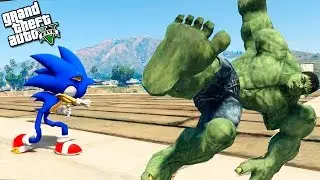 GTA 5 mods: SONIC VS HULK