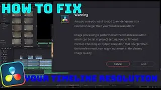 How to change the resolution of your Timeline in Davinci resolve 17 [Oversimplified]