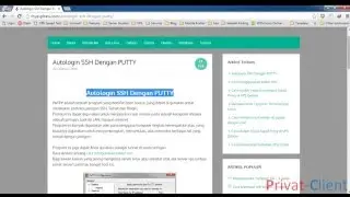 Autologin SSH Dengan PUTTY