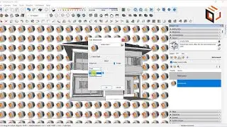การใส่ลายน้ำในโปรแกรม SketchUp (How to add sketchup watermark)